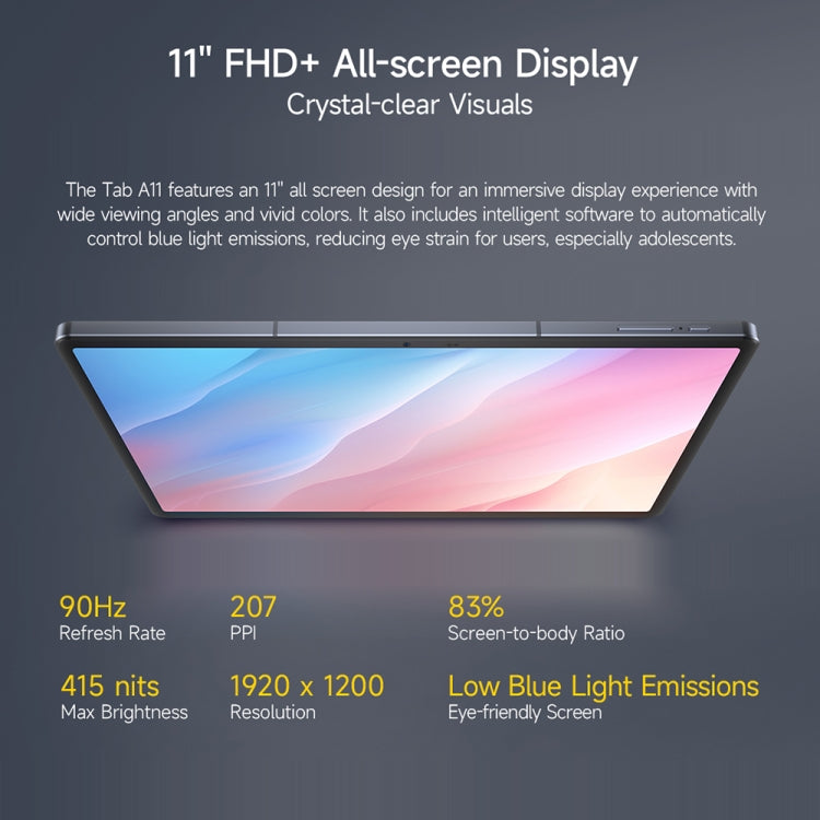 Ulefone Tab A11 Tablet 11-inch 90Hz 6GB+256GB 4G Android 14