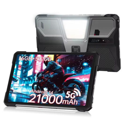 Tablet PC resistente y proyector Unihertz 8849 Tank Pad, 16 GB + 512 GB, 10,95 pulgadas, Android 14, dimensión 8200, ocho núcleos, red 5G, enchufe de la UE