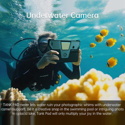 Tablet PC resistente y proyector Unihertz 8849 Tank Pad, 16 GB + 512 GB, 10,95 pulgadas, Android 14, dimensión 8200, ocho núcleos, red 5G, enchufe de la UE