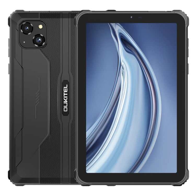 Tableta resistente OUKITEL RT3 Pro con red 4G IP68/IP69K, 4 GB + 128 GB, 8,0 pulgadas, Android 14, MediaTek G81 Octa-Core, compatible con SIM dual, enchufe de la UE