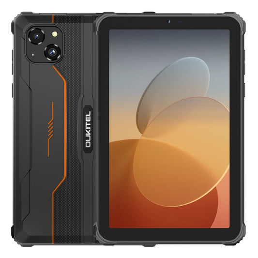 Tableta resistente OUKITEL RT3 Pro con red 4G IP68/IP69K, 4 GB + 128 GB, 8,0 pulgadas, Android 14, MediaTek G81 Octa-Core, compatible con SIM dual, enchufe de la UE