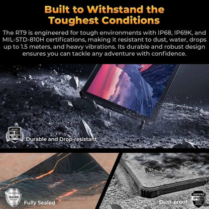 OUKITEL RT9 Rugged Tablet 4G 6GB+256GB 10.1Inch IP68
