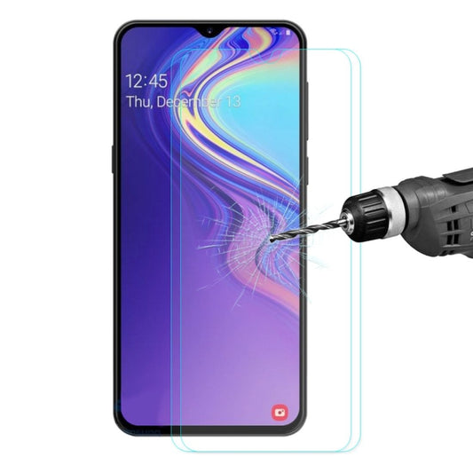 2 PCS ENKAY Hat-Prince 0.26mm 9H 2.5D Curved Full Screen Tempered Glass Film For Galaxy M20, For Samsung Galaxy M20(2 PCS)